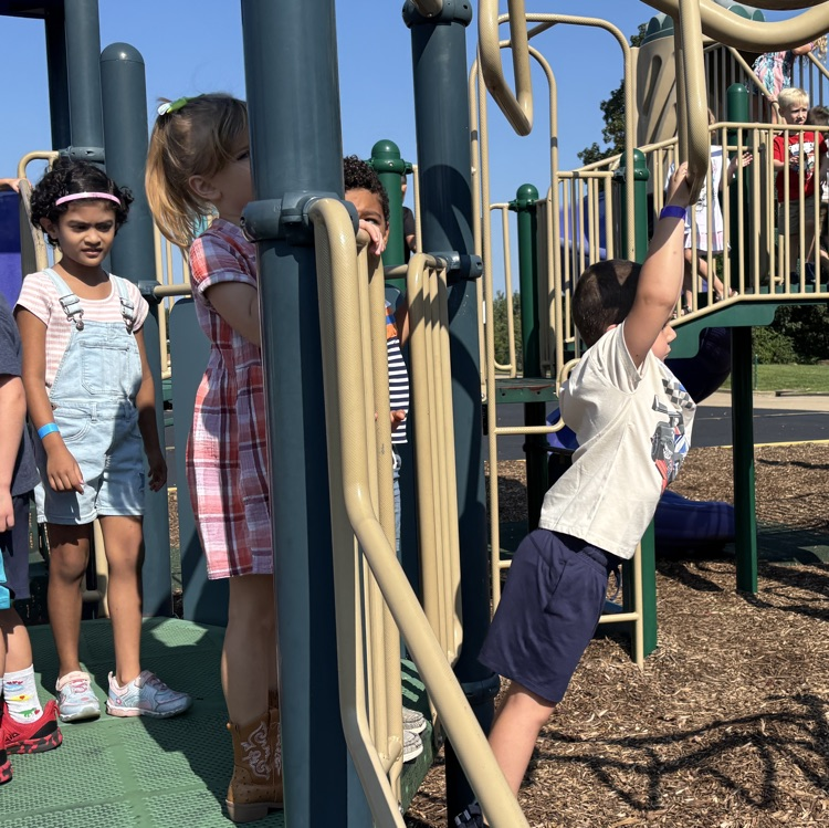 monkey bars are fun