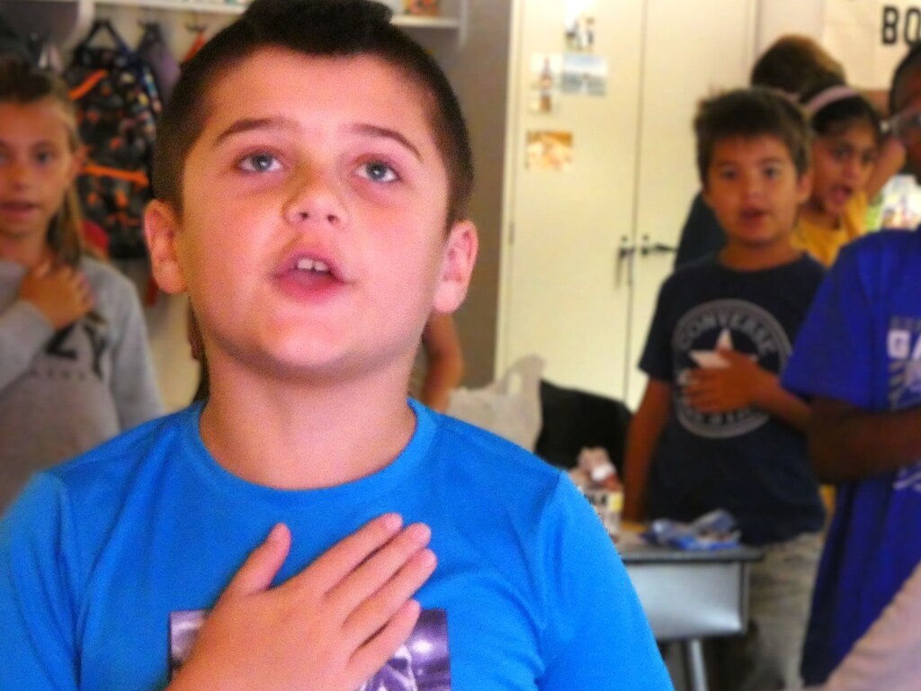 student says the pledge