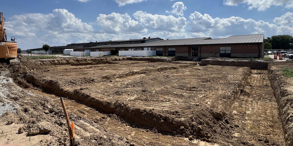 Ground prep for building foundation