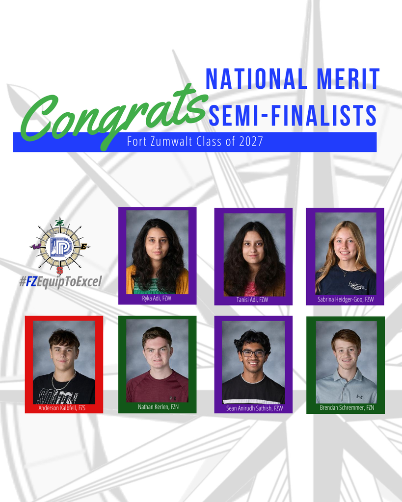 Yearbook line-up of National Merit-Semifinalists