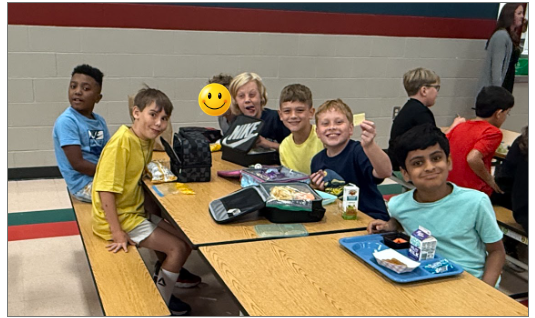 boys at lunch