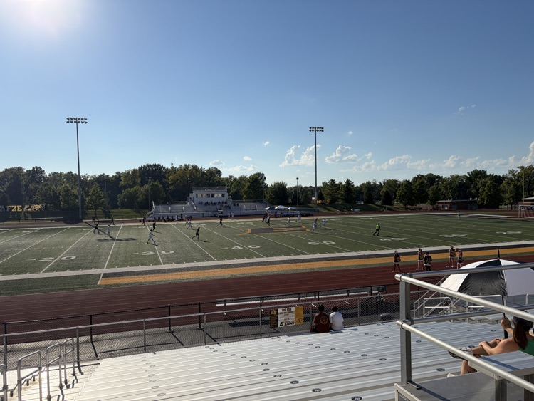 JV boys soccer playing