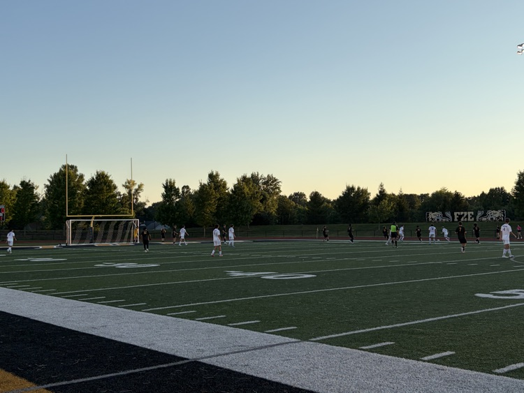 varsity soccer playing against Seckman 