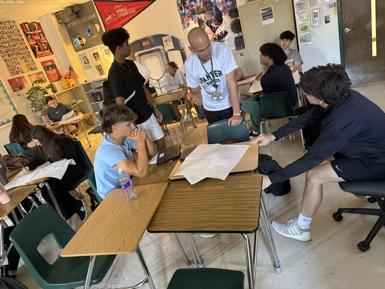 Mr. Graham giving feedback
