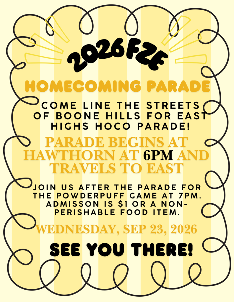 Homecoming Parade Flyer