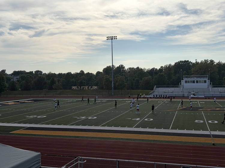 Lions and Colts JV soccer playing