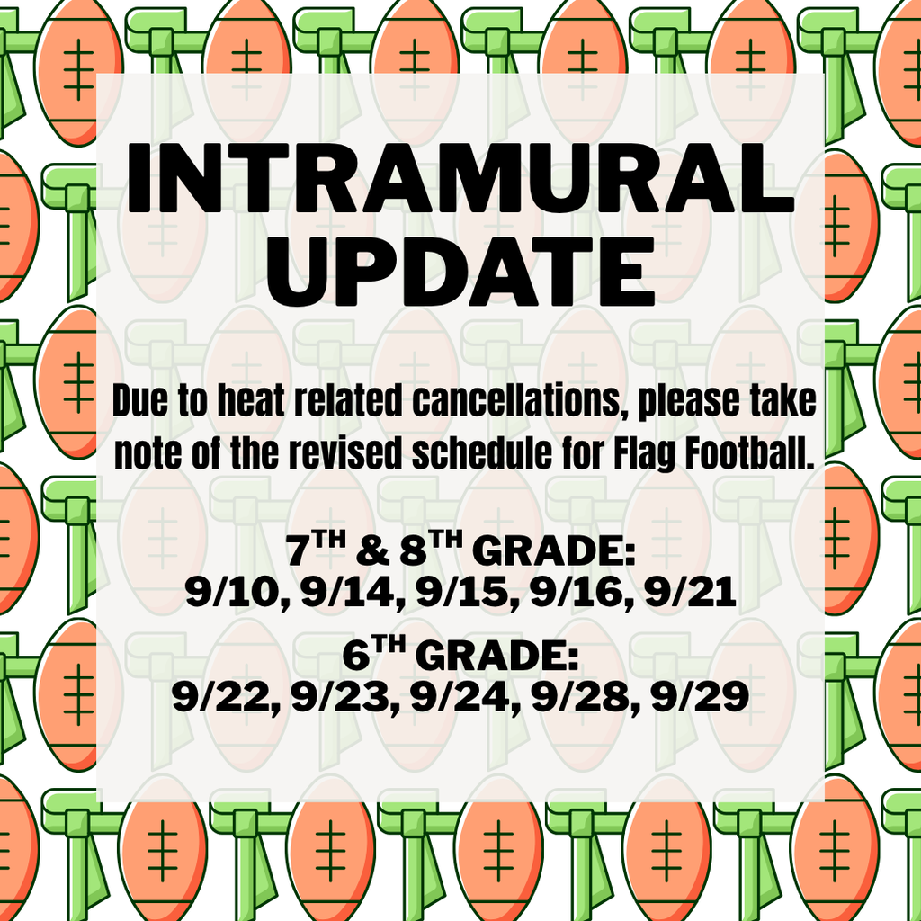 Intramural update for flag football