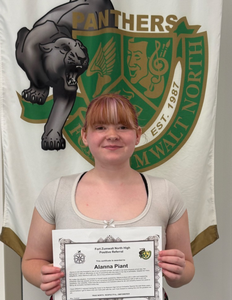 Alanna positive office referral!