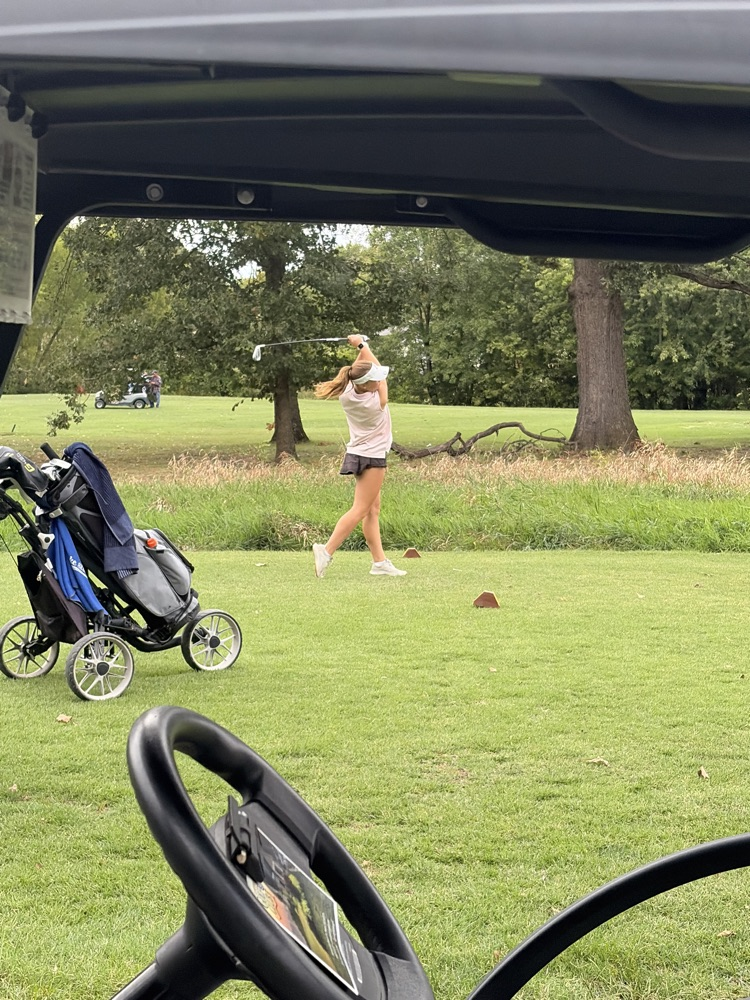 Tee shot on six