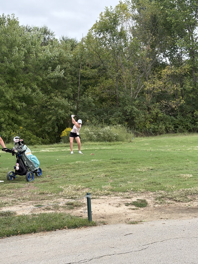 Tee shot on four