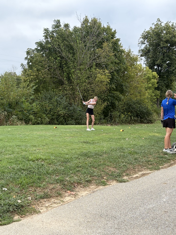 Tee shot on three 