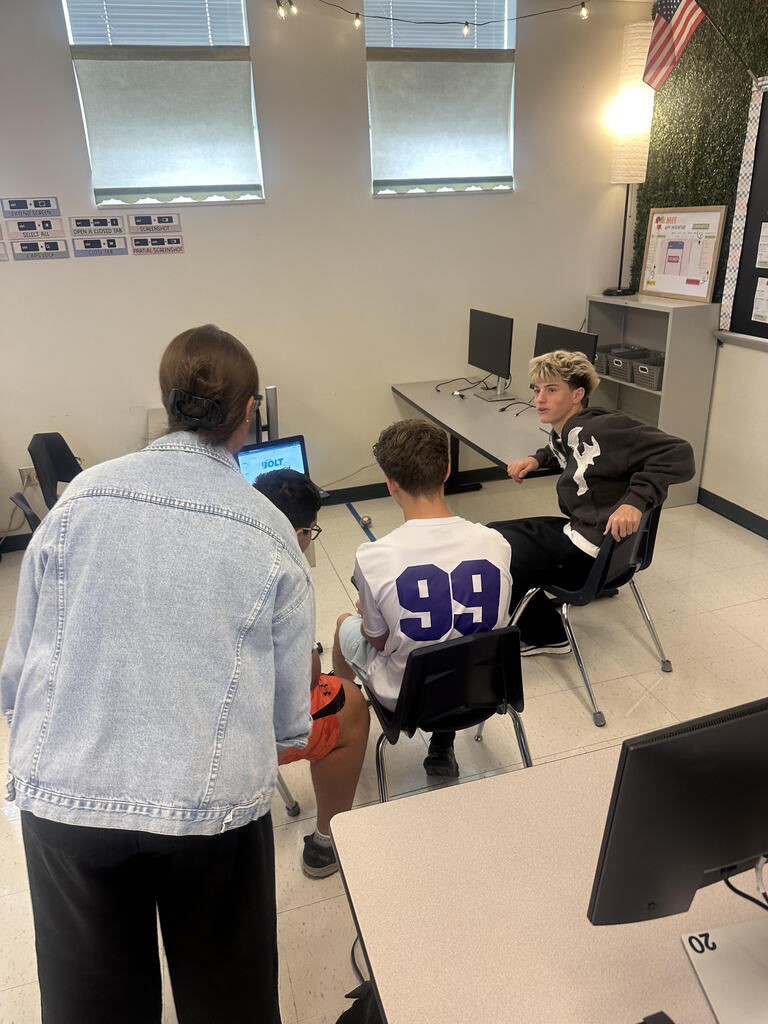 Mrs.. Fletcher’s  computer science class!