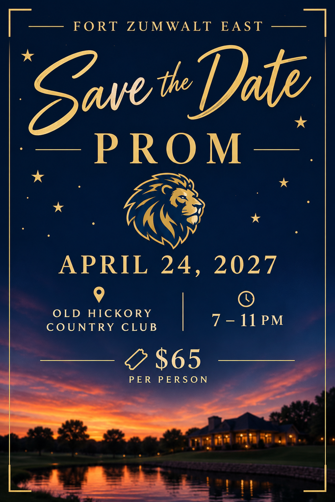 Save the Date for Prom April 24, 2027