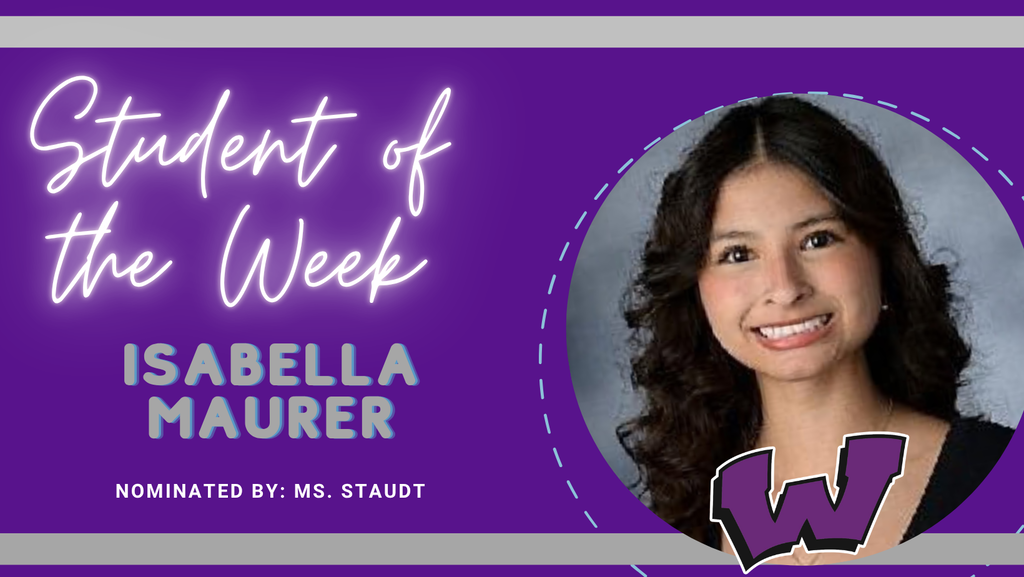 Congratulations to our Students of the Week, Isabella Maurer and Gabriel Wesche!