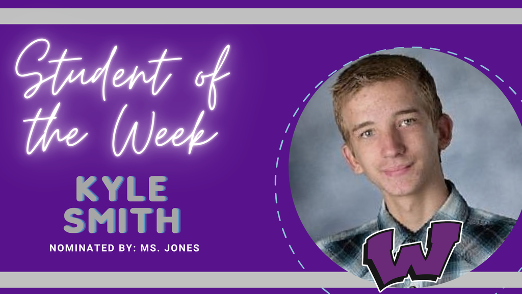 Congratulations to our Students of the Week – Serenity Carthan and Kyle Smith!