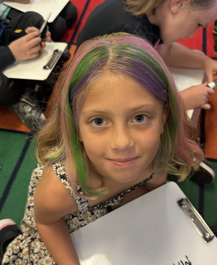 Rainbow hair!