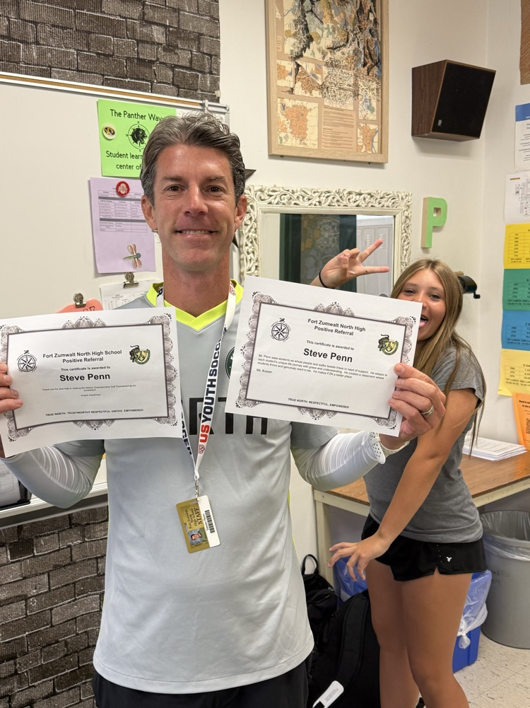Mr. Penn with his two positive office referrals!