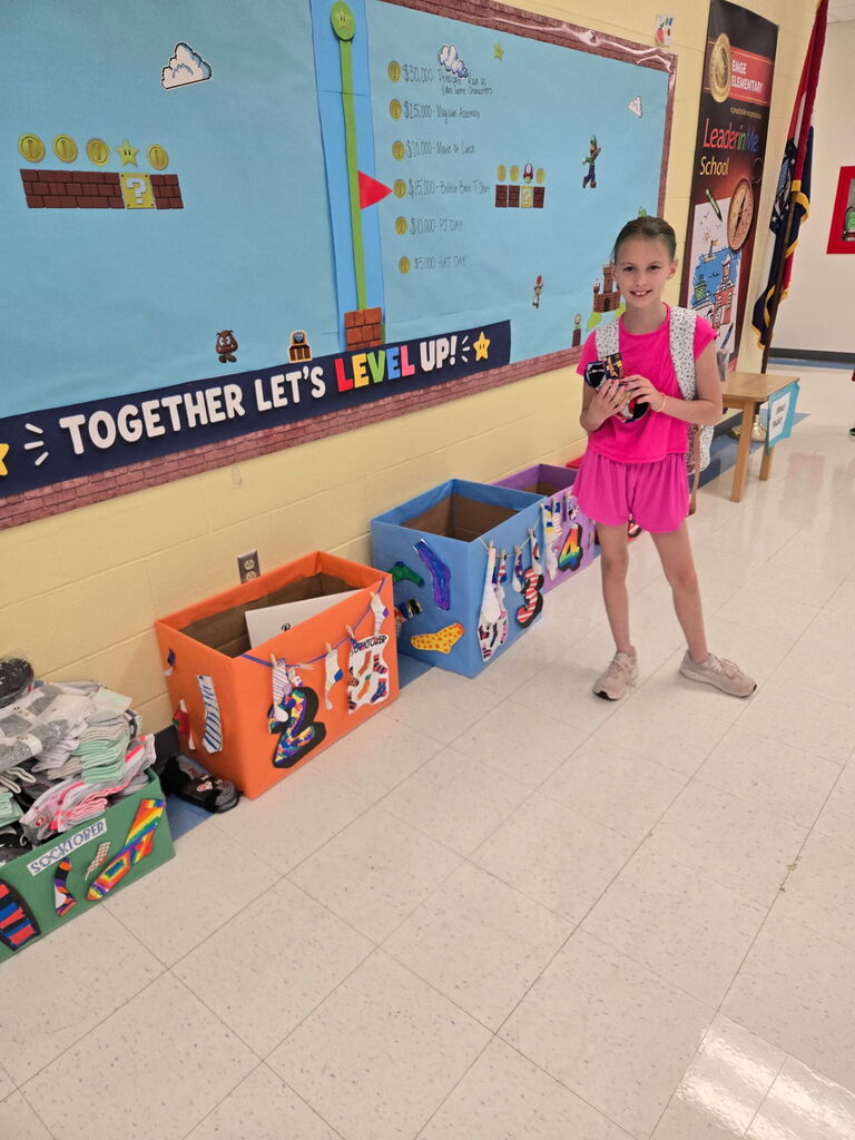 Lighthouse member collecting socks