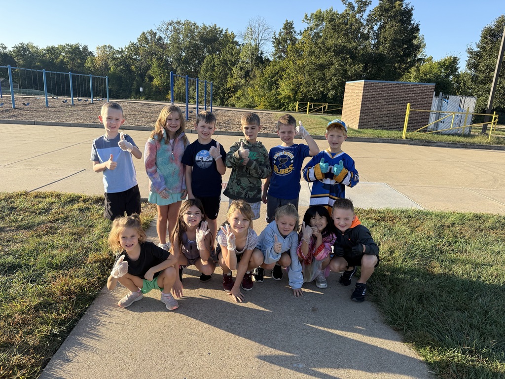 Earth club playground cleanup