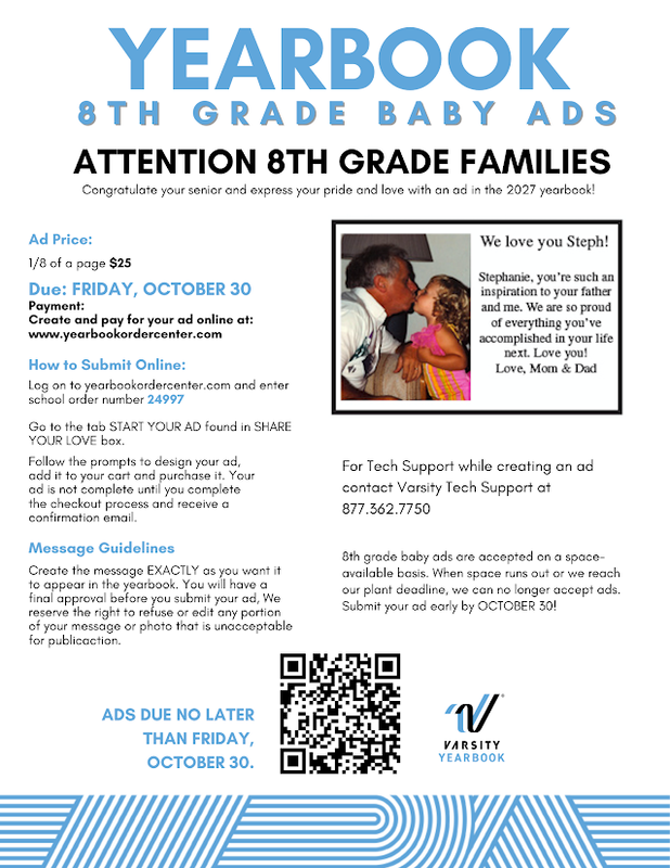 8th Grade Baby Ad Info