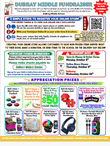 BoBo's Fundraiser flyer