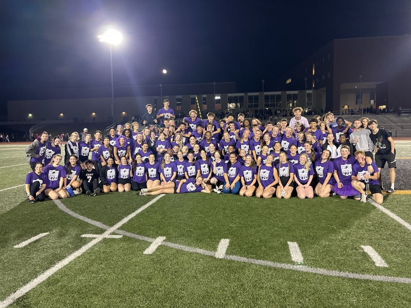 Juniors posing at half field