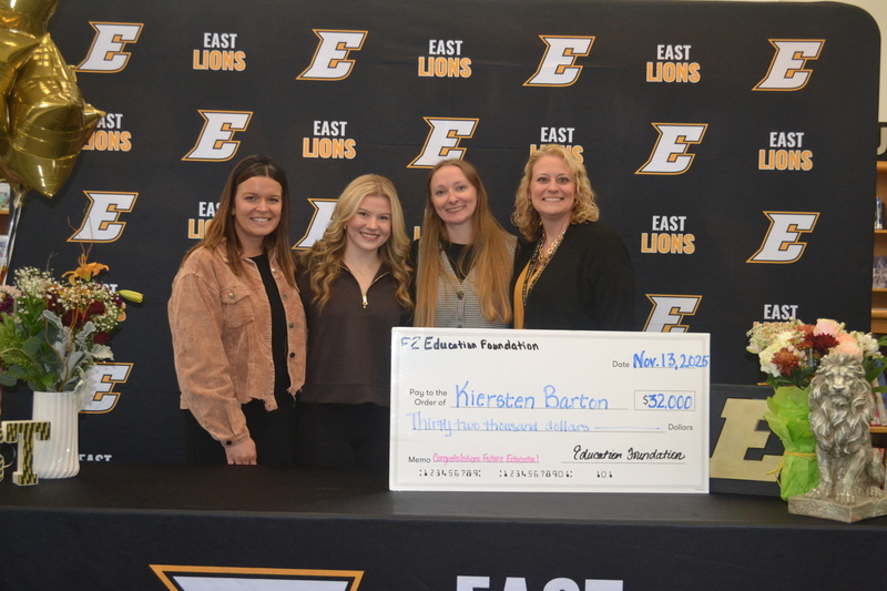 Kiersten with members of the Foundation