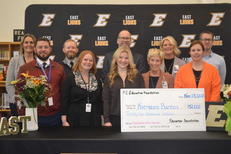 Kiersten with members of district office