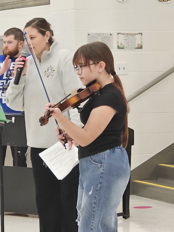 Ruby playing the Violin