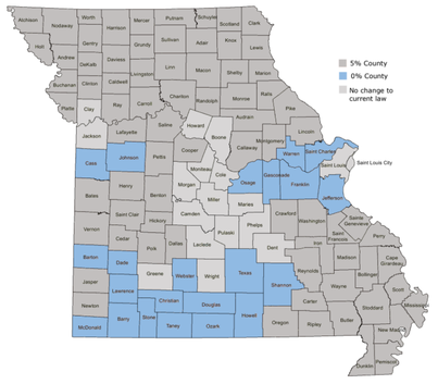 Map shows county-by-county impact detailed below