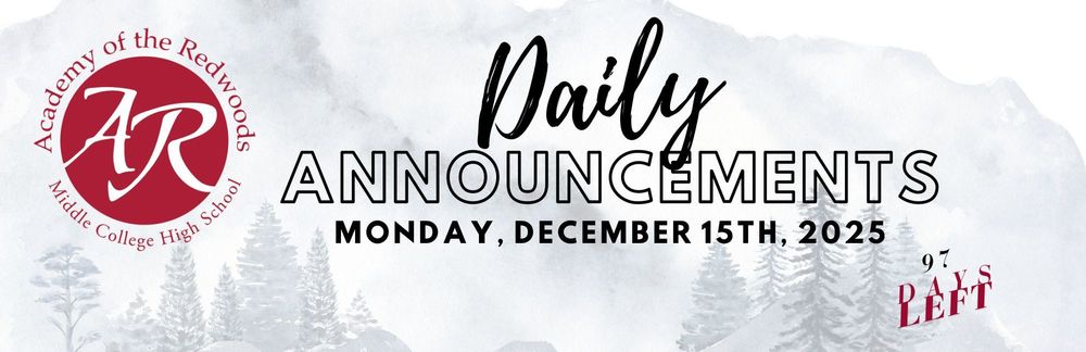 Daily Announcements