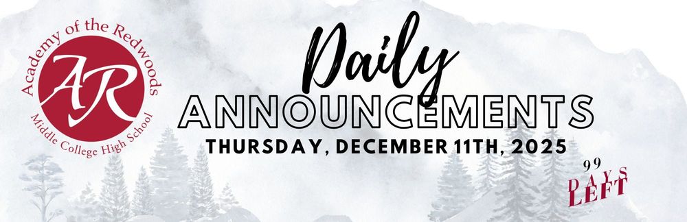 Daily Announcements