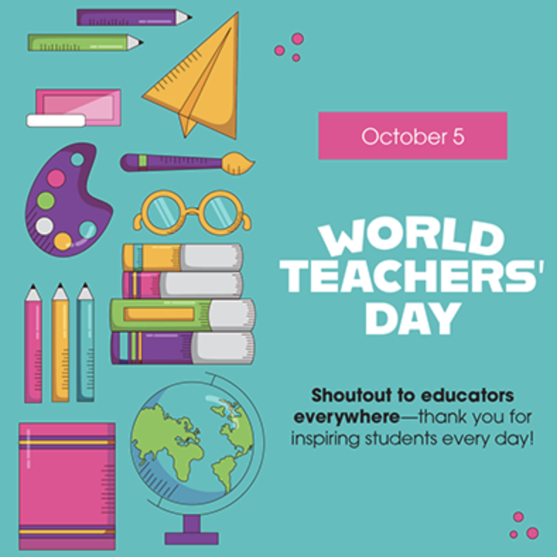 October 5th is "World Teachers' Day"!