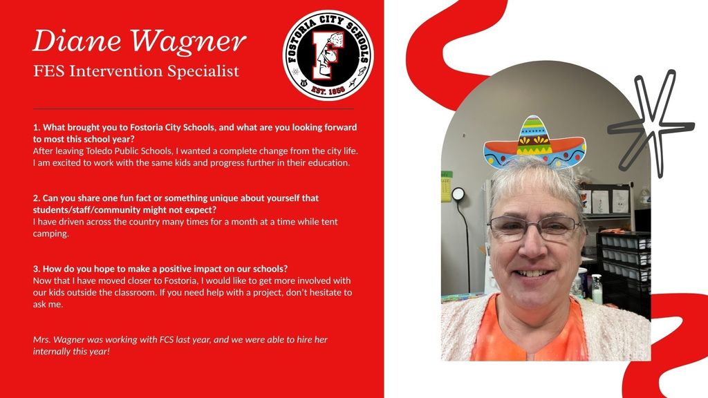 Mrs. Diane Wagner, new teacher 2025