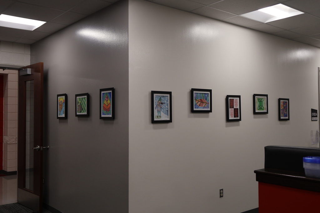 Student Artwork on display