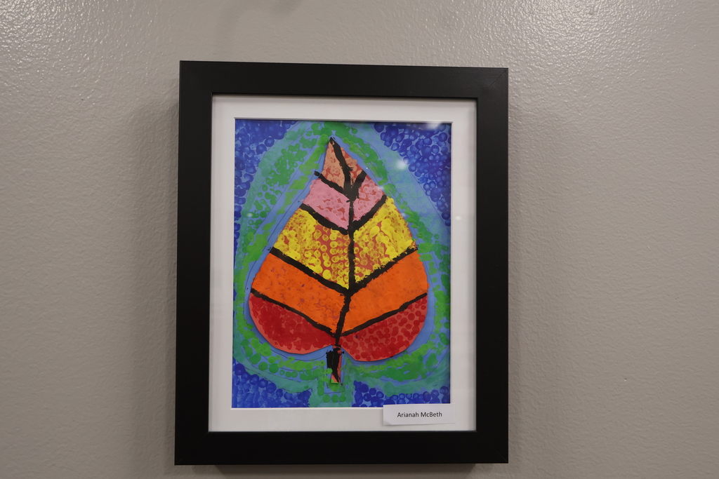 Student Artwork on display