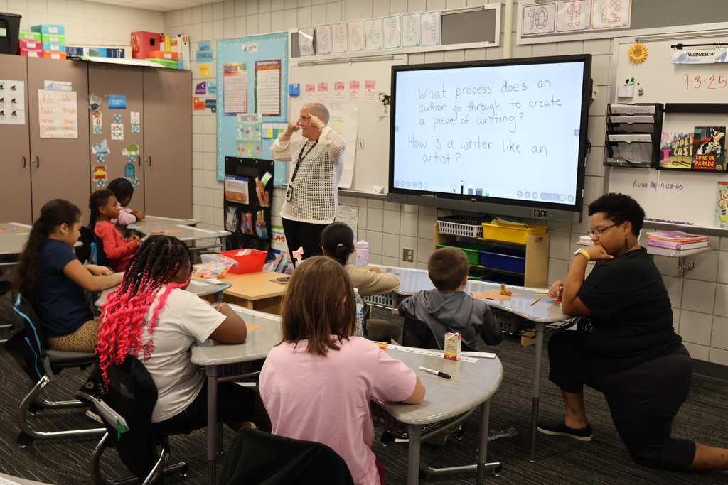 How is an author like an artist?  3rd grade writing lesson.