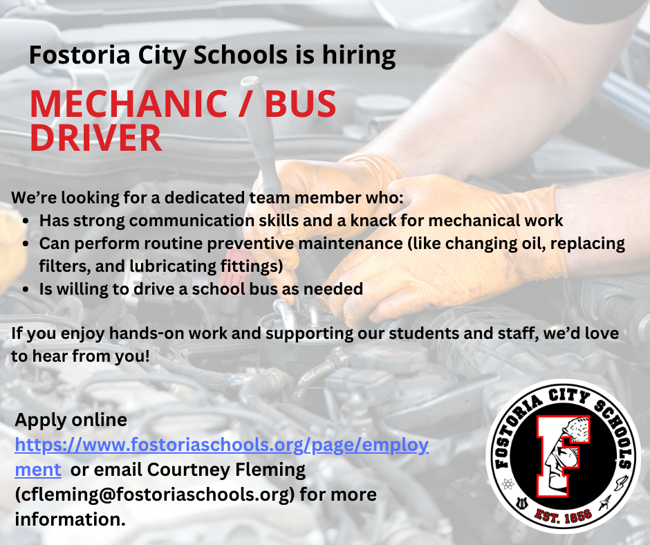 bus/ mechanic opening