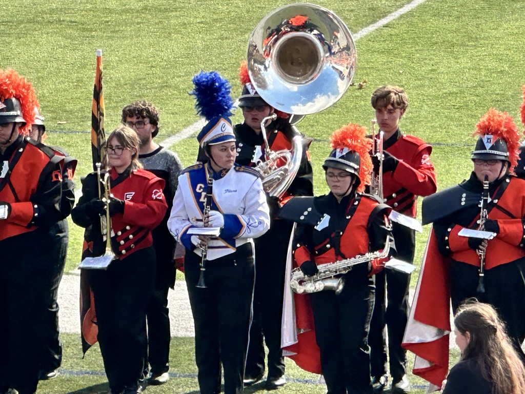 FHS Marching Band members play with Heidelberg