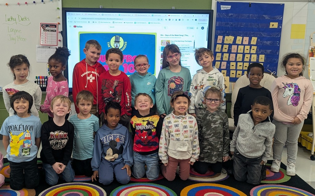 Kindergarten October Attendance Award Winners