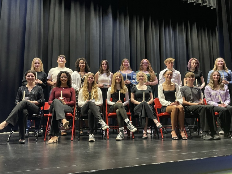 The 2025 Inductees into the Ida L. McDermott Chapter of National Honor Society at Fostoria Jr/Sr High School.