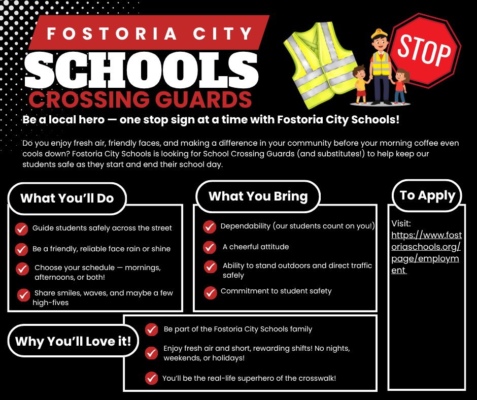 School Crossing Guard position flyer