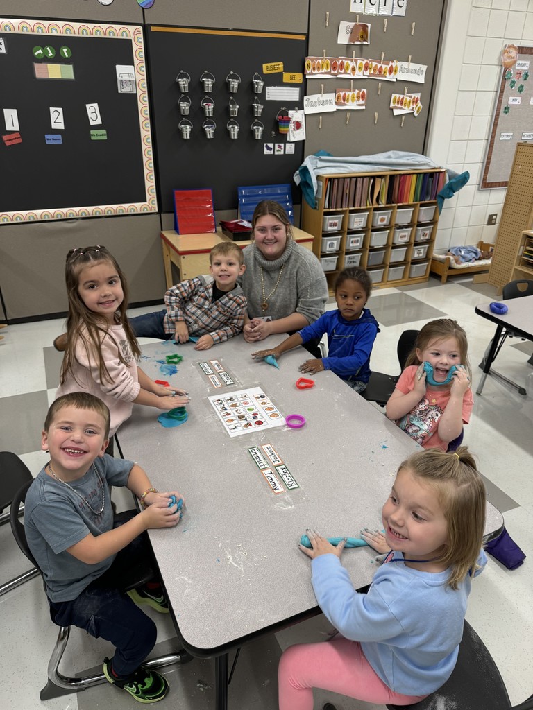 Ms. Caudill's PK Class - Math and Play Dough