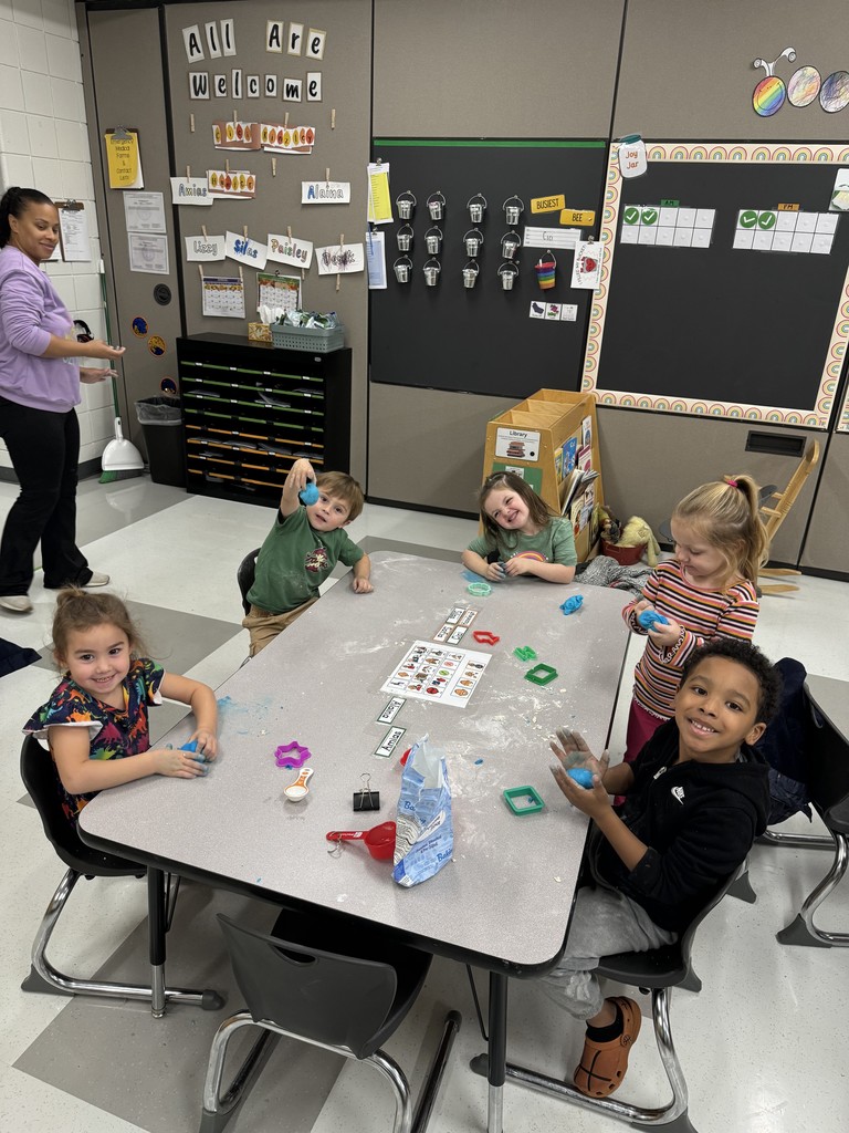 Ms. Caudill's PK Class - Math and Play Dough