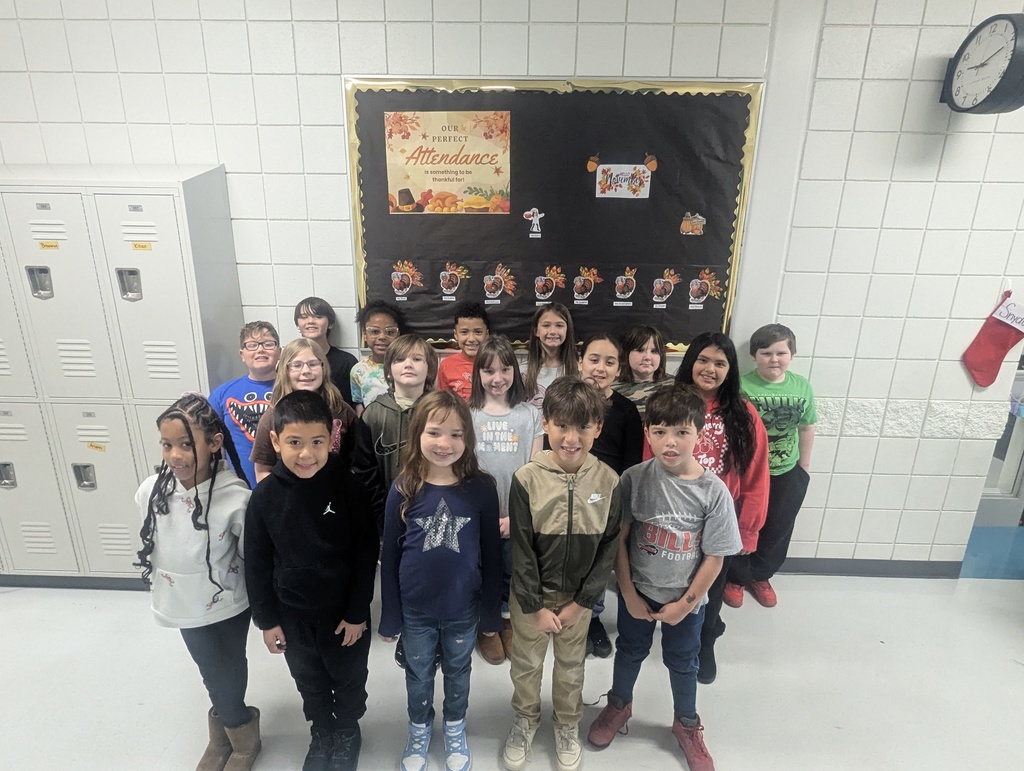3rd grade attendance winners for November