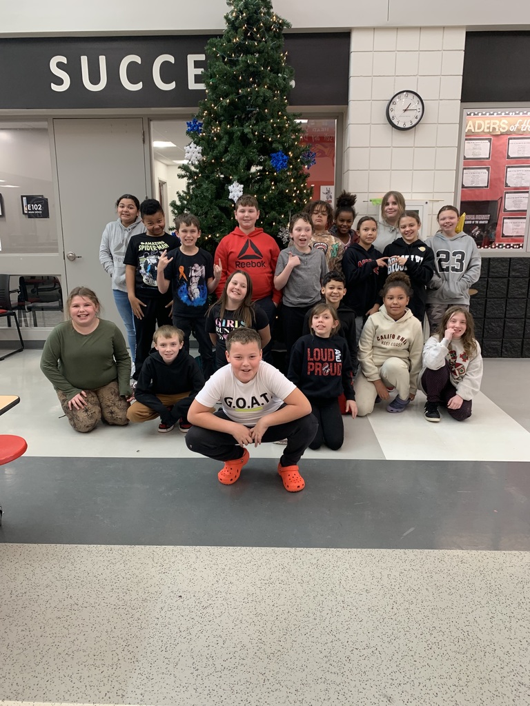 5th grade attendance award winners for November