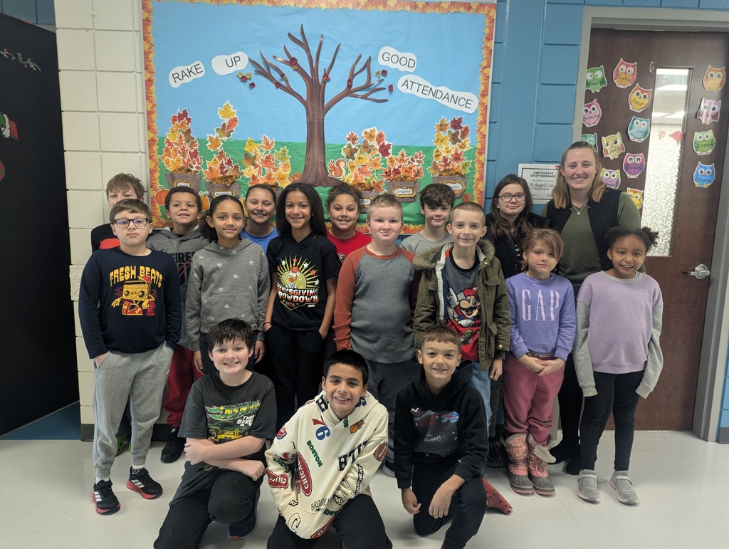 4th grade attendance winners for November