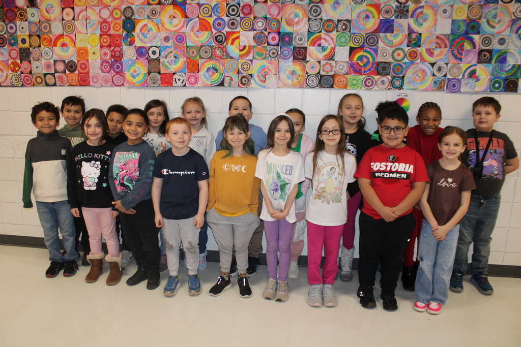 December 2nd grade attendance winners