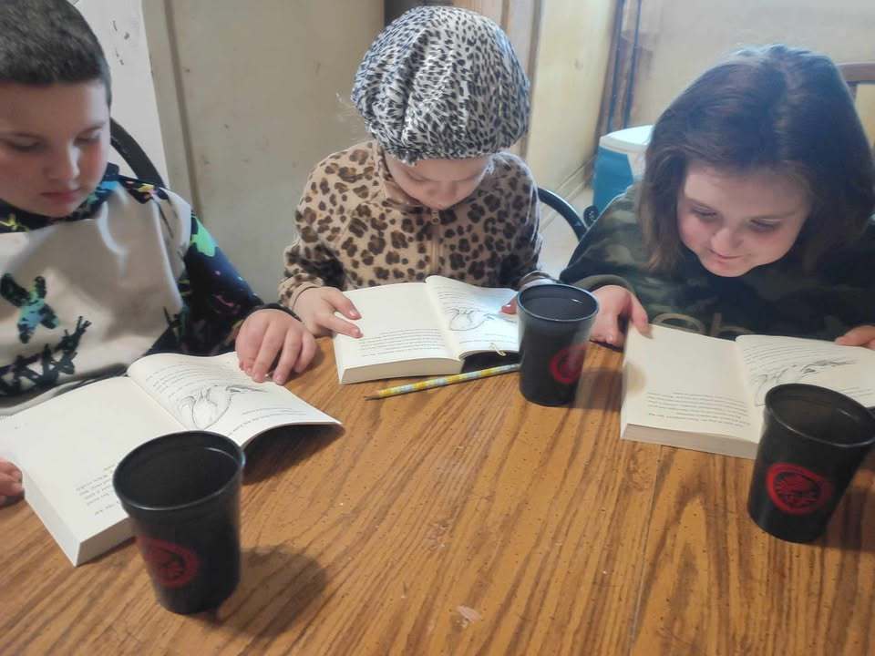 FES Students Reading at home
