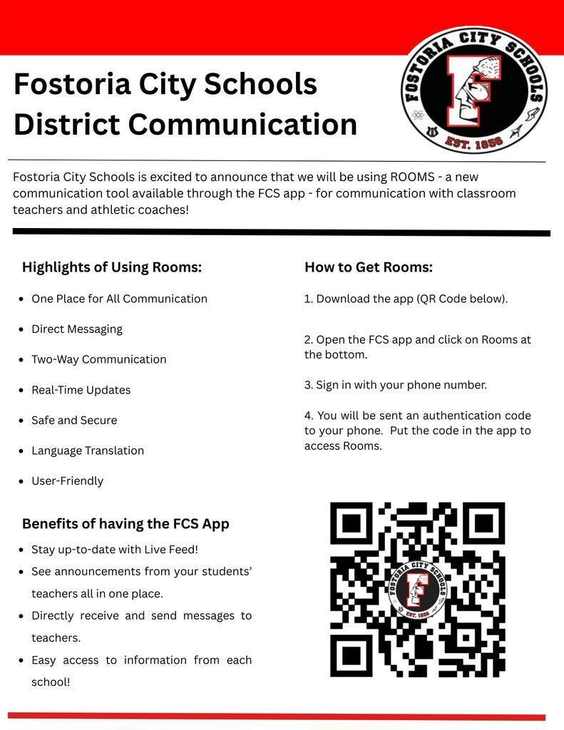 Fostoria Schools District Communication Flyer